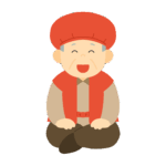 還暦祝いの無料イラスト素材（おじいさん）