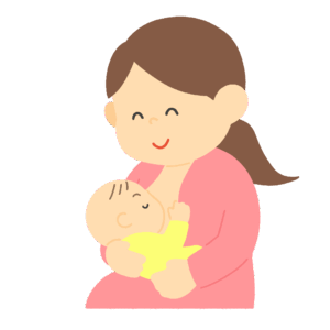 clip art of mother breast-feeding