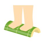 clip art of stepping on green bamboo(Bamboo stepping)Free Clip Arts