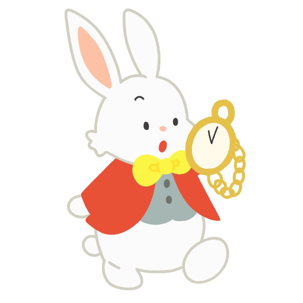 clip art of white rabbit from alice in wonderland-illpop.com