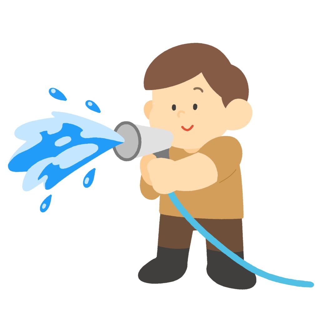 clip art of man watering with hose-illpop.com