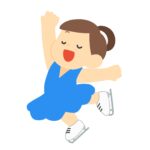 フィギュアスケート選手の無料イラスト素材