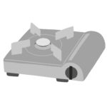 カセットガスコンロの無料イラスト素材