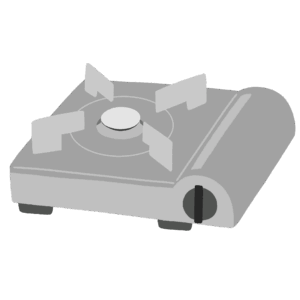 カセットガスコンロの無料イラスト素材