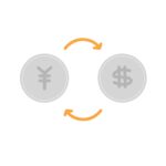 外貨両替の無料イラスト素材