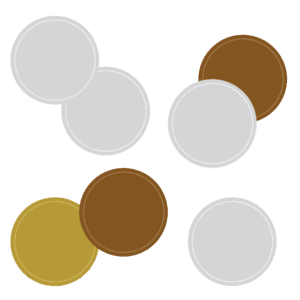 日本の硬貨の無料イラスト素材