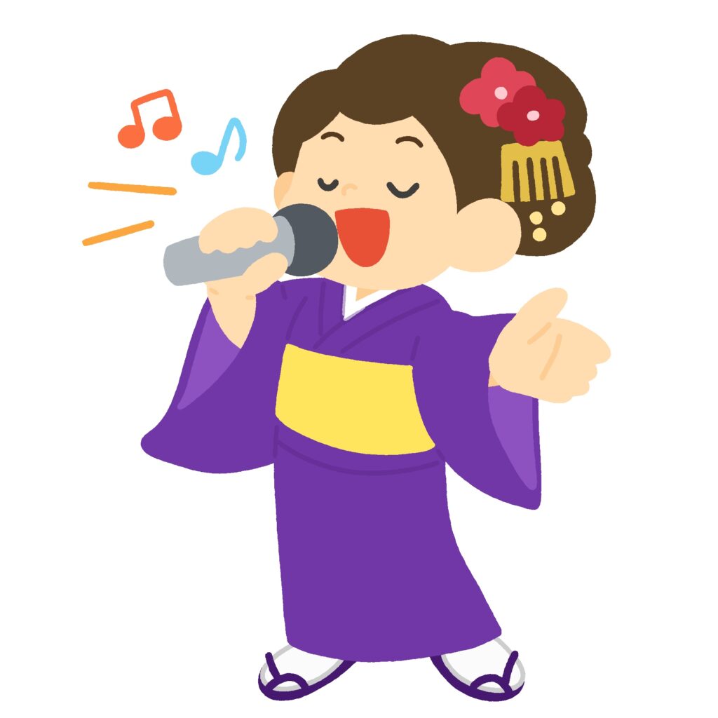 clip art of enka singer