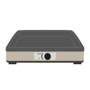 ホットプレートの無料イラスト素材