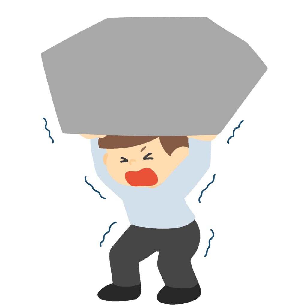 clip art of person supporting heavy load-illpop.com