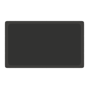 発泡トレー（トレイ・食品トレー）の無料イラスト素材（黒）