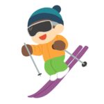 clip art of person skiing-illpop.com