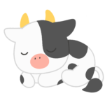clip art of sleeping cow-illpop.com