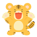 clip art of barking tiger(tiger)