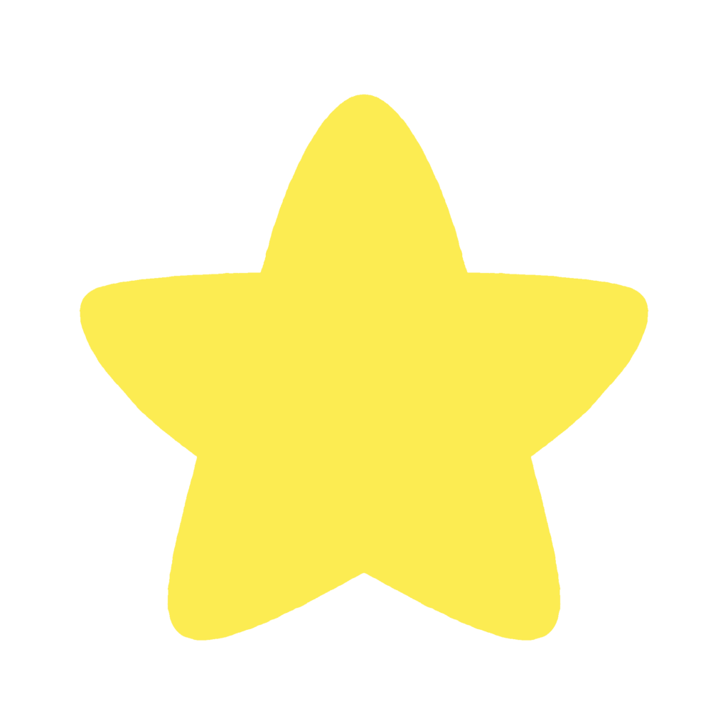 黄色の星の無料イラスト素材