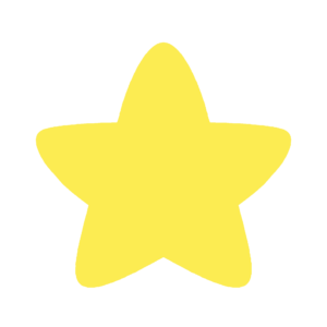 黄色の星の無料イラスト素材