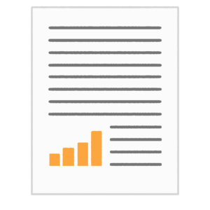 ビジネス書類（グラフ入り）の無料イラスト素材