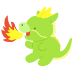 干支の辰（龍・竜・ドラゴン）無料イラスト素材