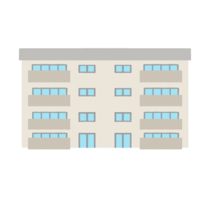 公営団地・集合住宅の無料イラスト素材