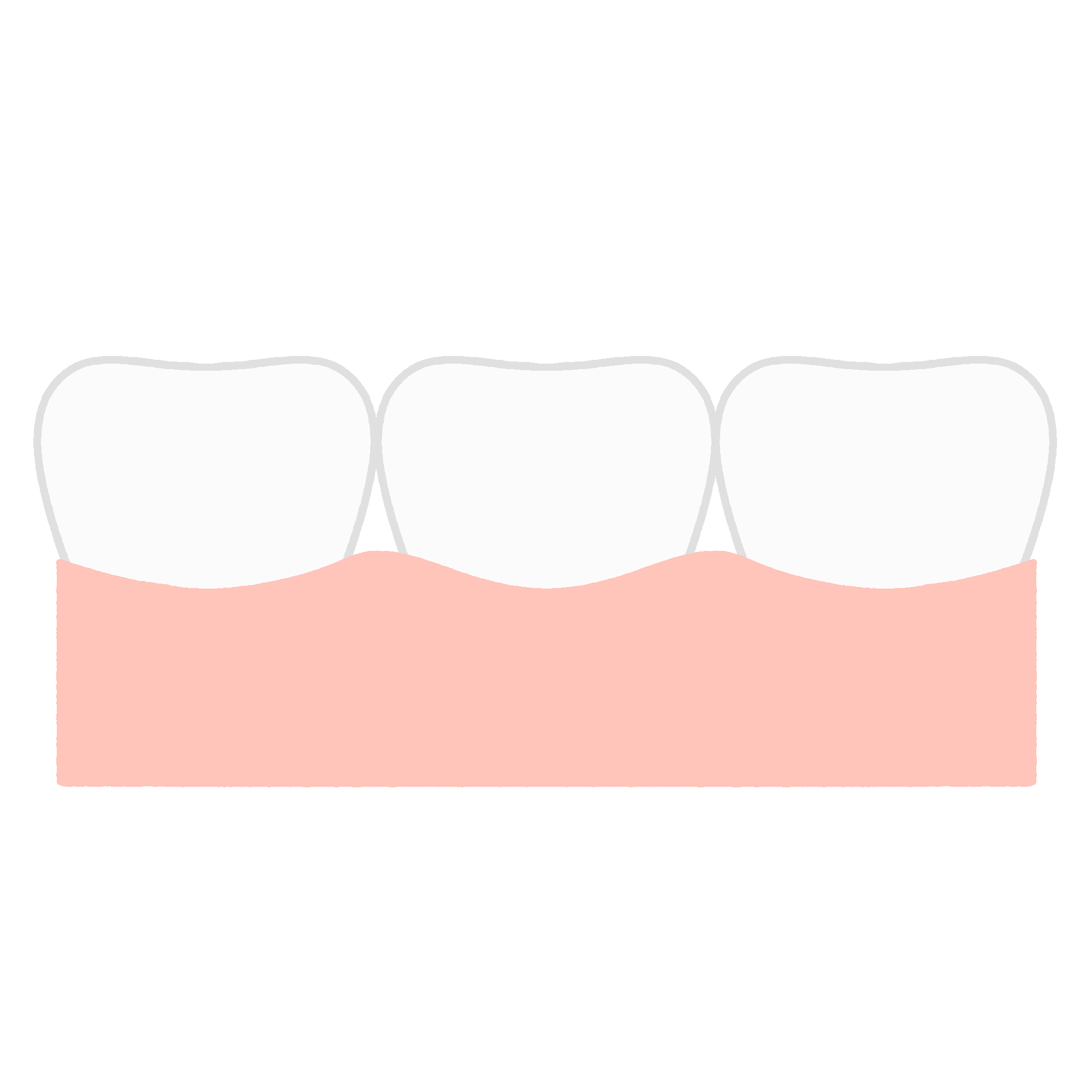 歯・歯ぐきの無料イラスト素材