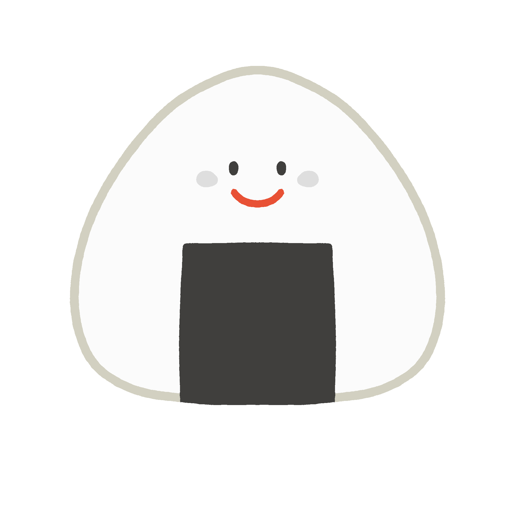 おにぎりのキャラクターの無料イラスト素材