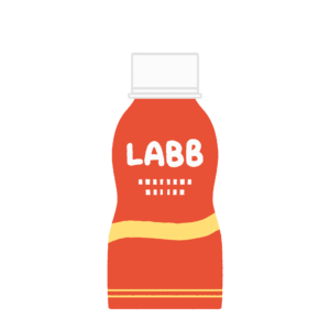 乳酸菌飲料(R-1風)の無料イラスト素材