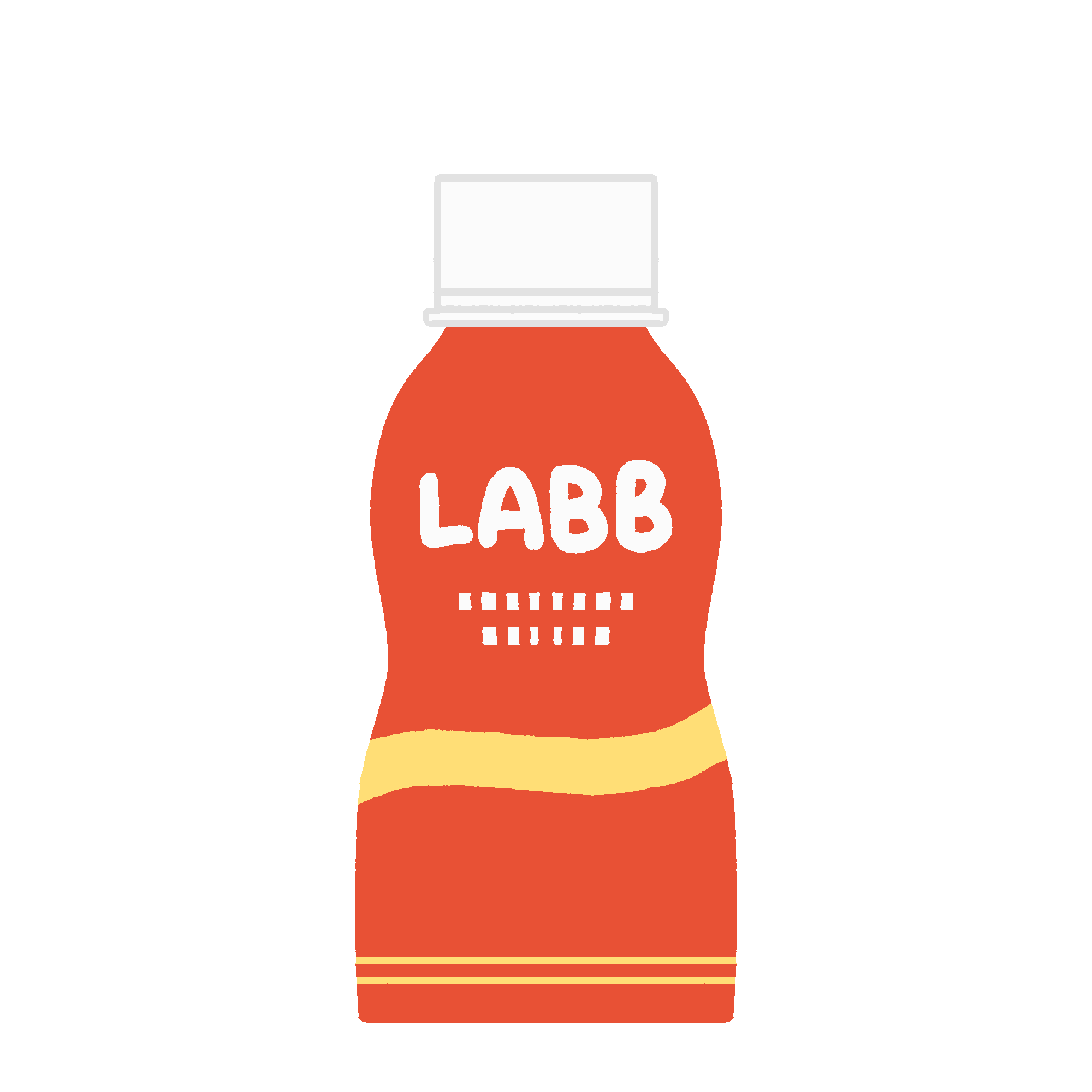 乳酸菌飲料（R-1風）の無料イラスト素材