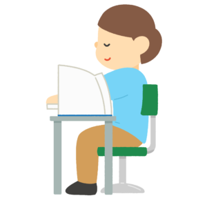 血圧計で血圧を測る男性の無料イラスト素材