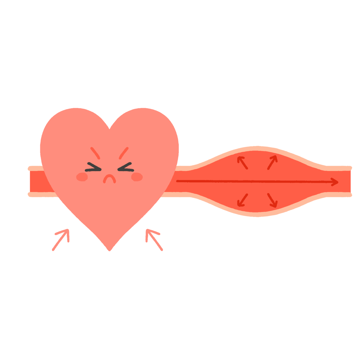 収縮期血圧のフリーイラスト素材