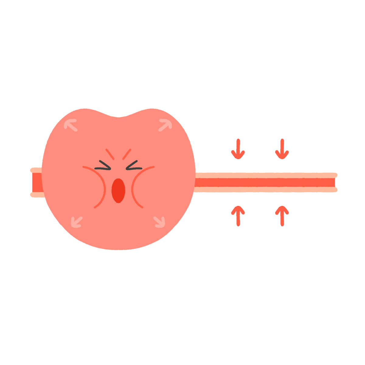 拡張期血圧のフリーイラスト素材
