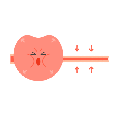 拡張期血圧のフリーイラスト素材