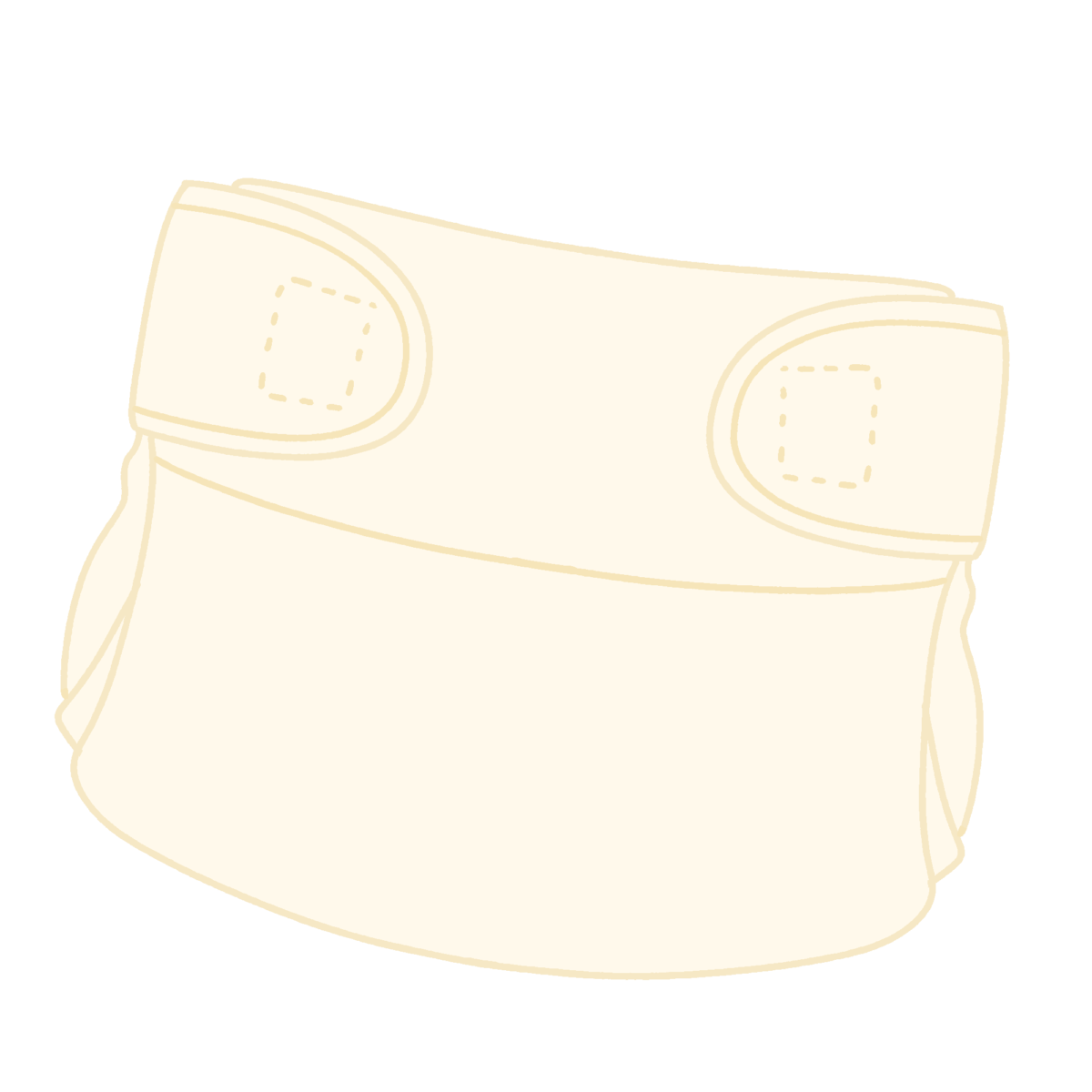 布おむつカバーのフリーイラスト素材