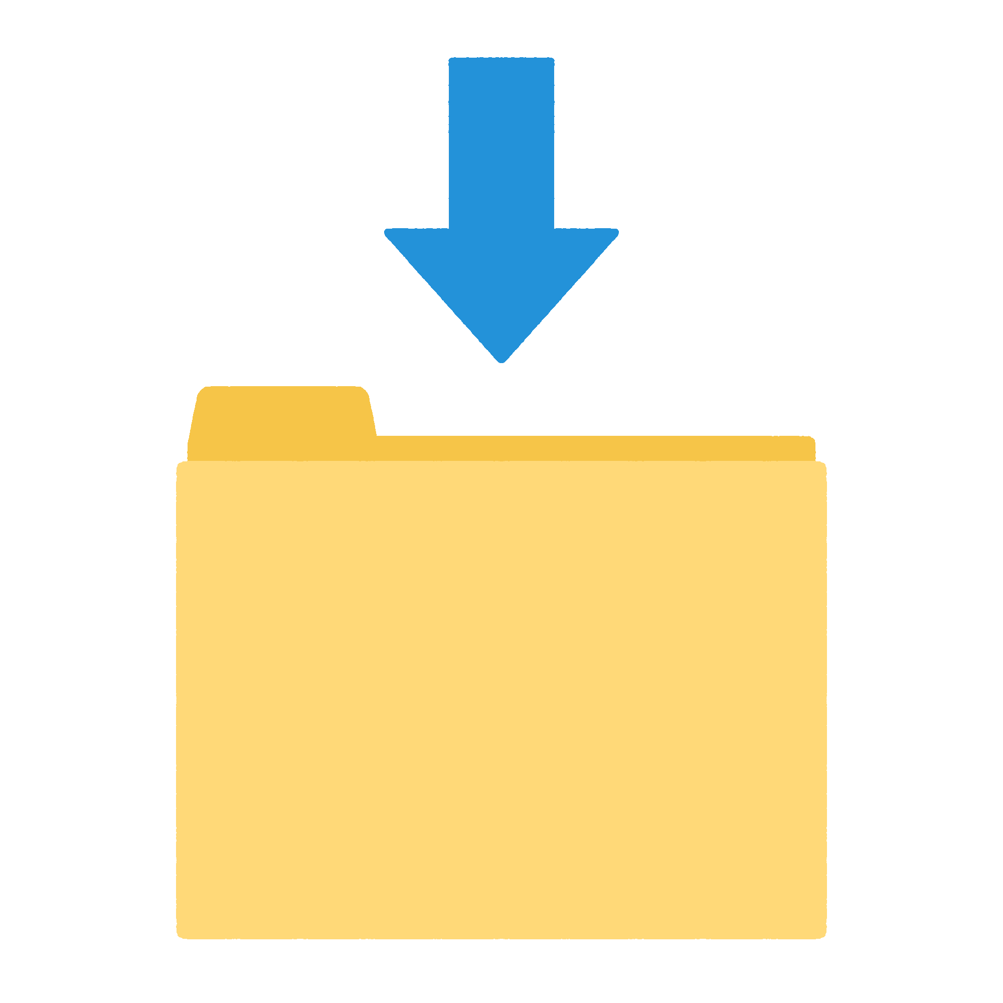 フォルダにダウンロードするフリーイラスト素材