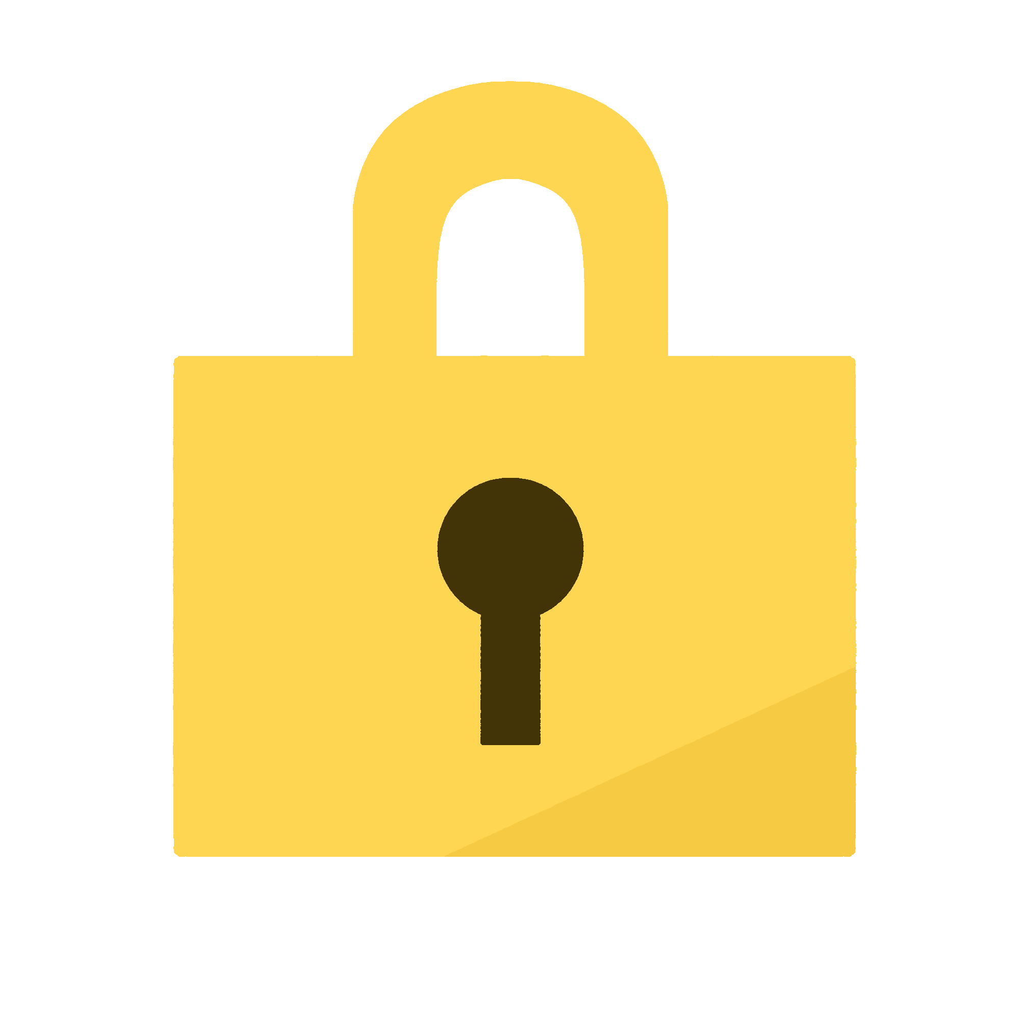 南京錠アイコンのフリーイラスト素材