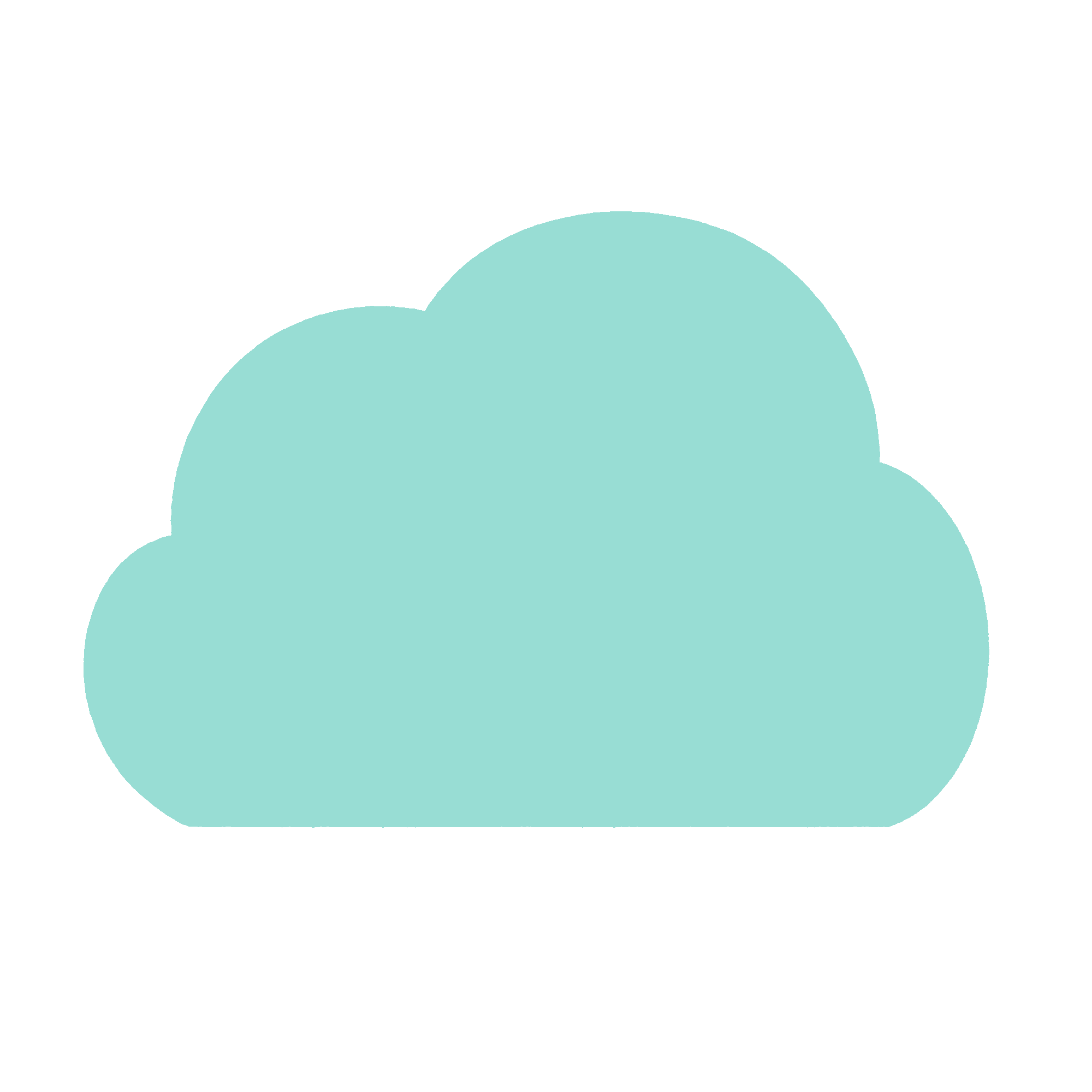 クラウドアイコンのフリーイラスト素材