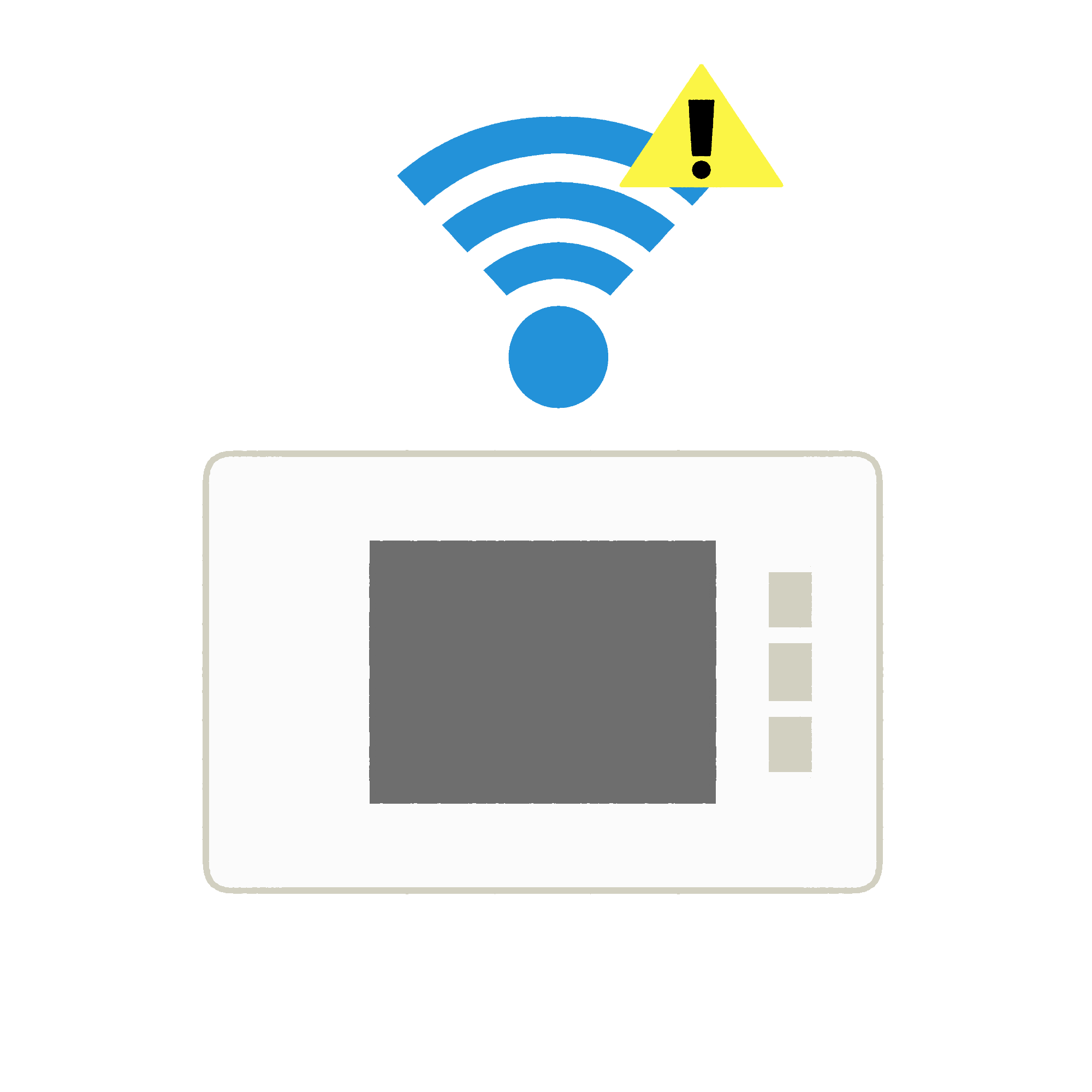 Wi-Fiがつながらないモバイルルーターのフリーイラスト素材