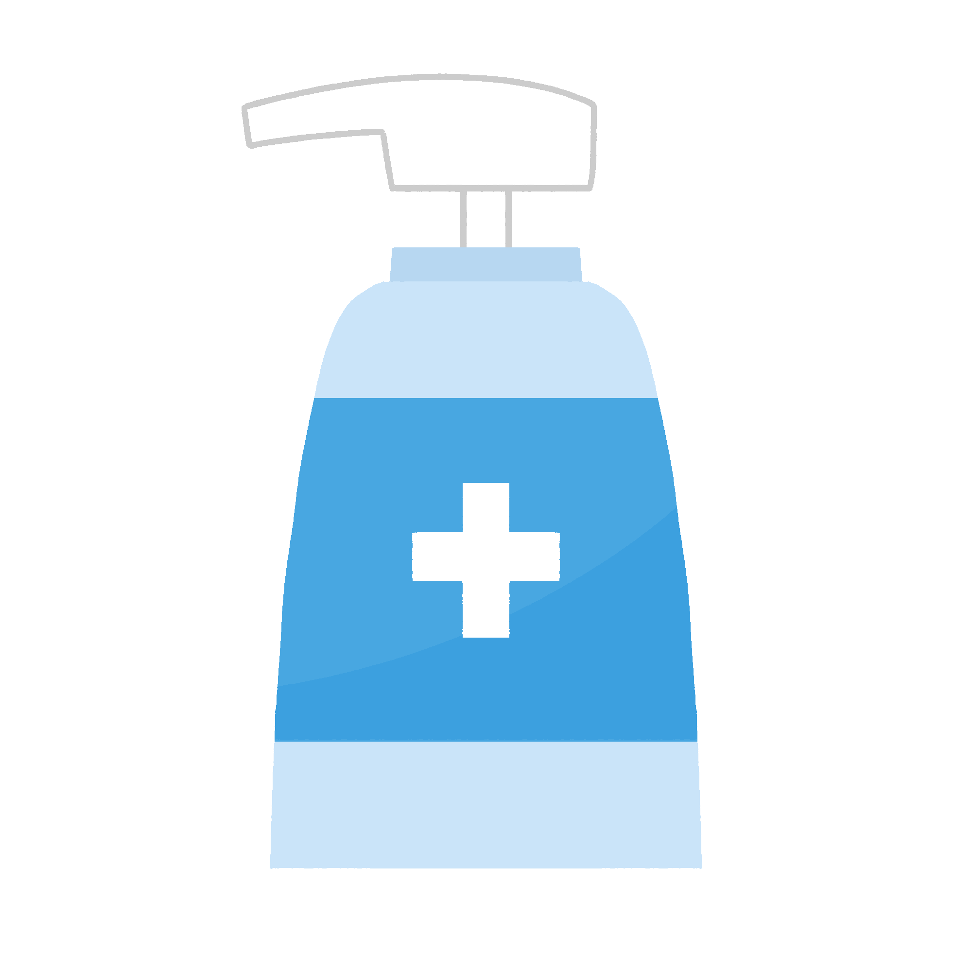 ハンドソープのボトルのフリーイラスト素材