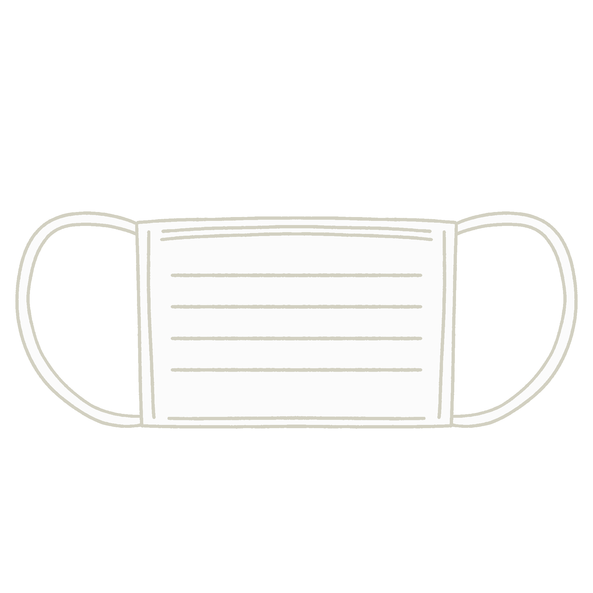 使い捨てマスクのフリーイラスト素材