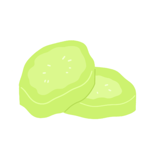 ブロッコリーの茎のフリーイラスト素材