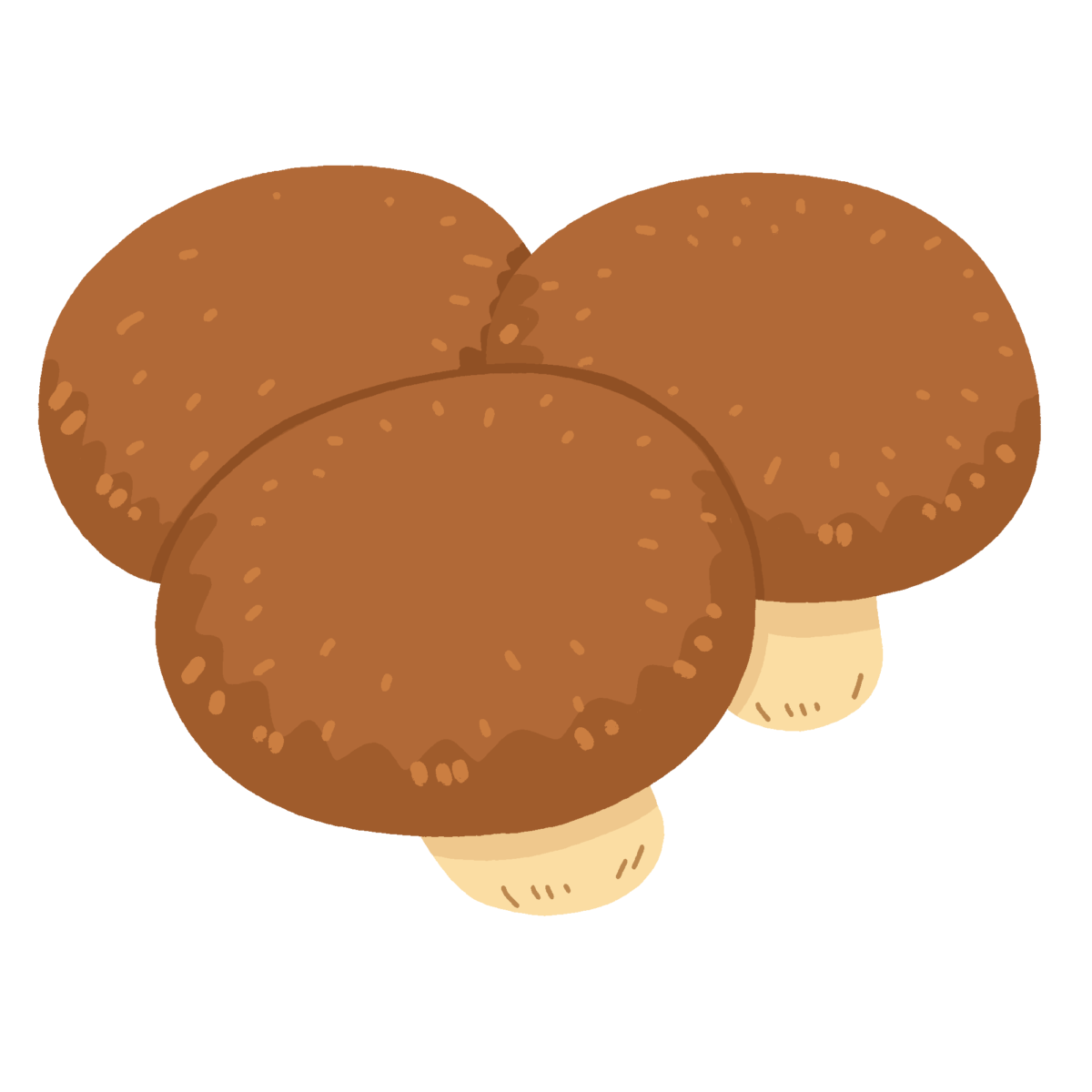 しいたけの無料イラスト｜食育・給食だより向けカラー素材