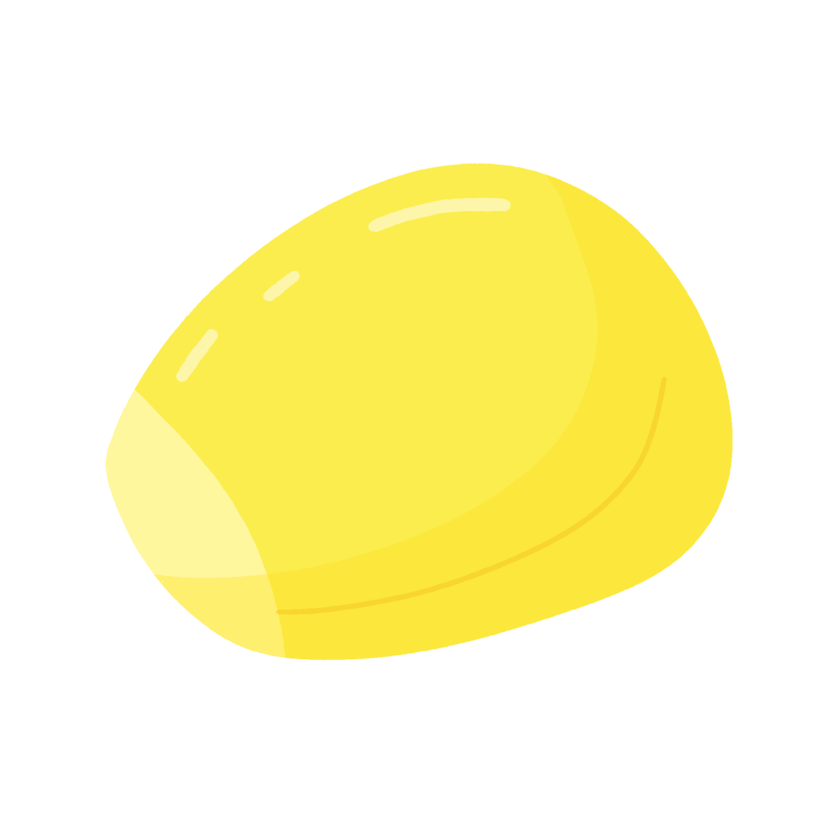 コーン（１粒）の無料イラスト｜食育・給食だよりのワンポイント素材