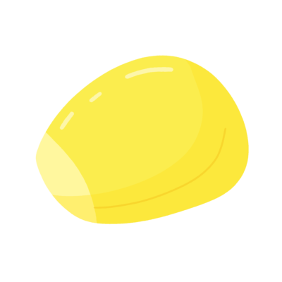 コーン（１粒）の無料イラスト｜食育・給食だよりのワンポイント素材