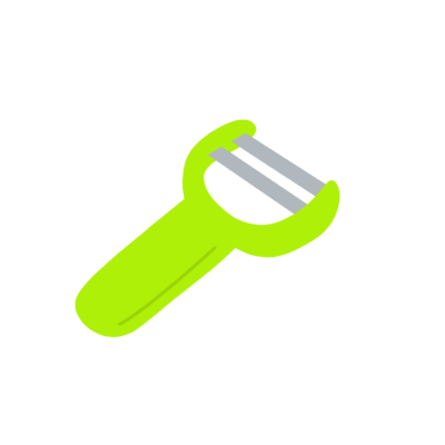 ピーラーの無料イラスト｜家庭科・調理実習プリント向け素材