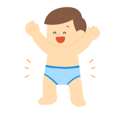 パンツを履いた男の子の無料イラスト|トイトレ・保育教材向け素材
