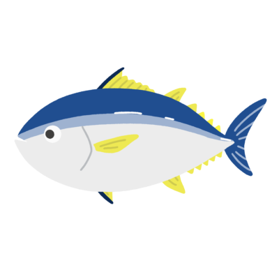マグロの無料イラスト｜食育向け素材