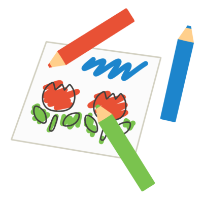 塗り絵の無料イラスト｜図工・保育向け素材