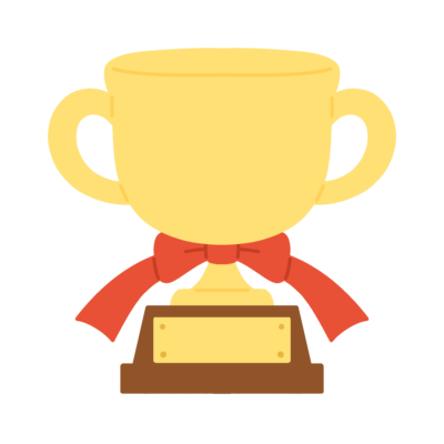 トロフィーの無料イラスト｜優勝・表彰式向け素材