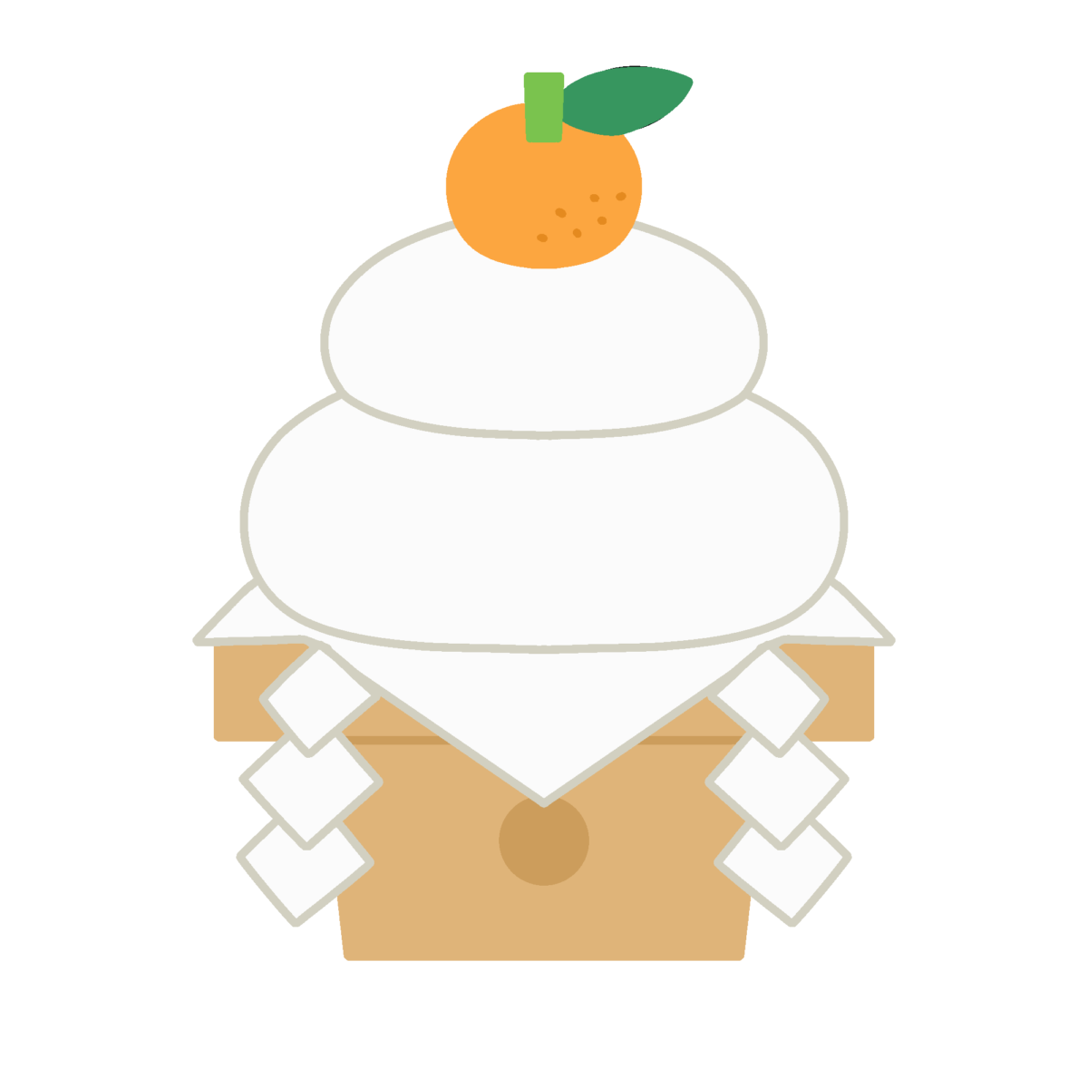 鏡餅の無料イラスト｜お正月・年賀状向け素材