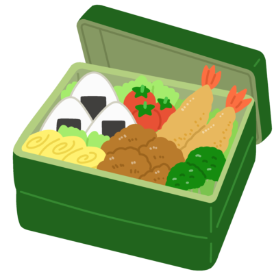 お弁当のお重の無料イラスト｜行楽・行事向け素材