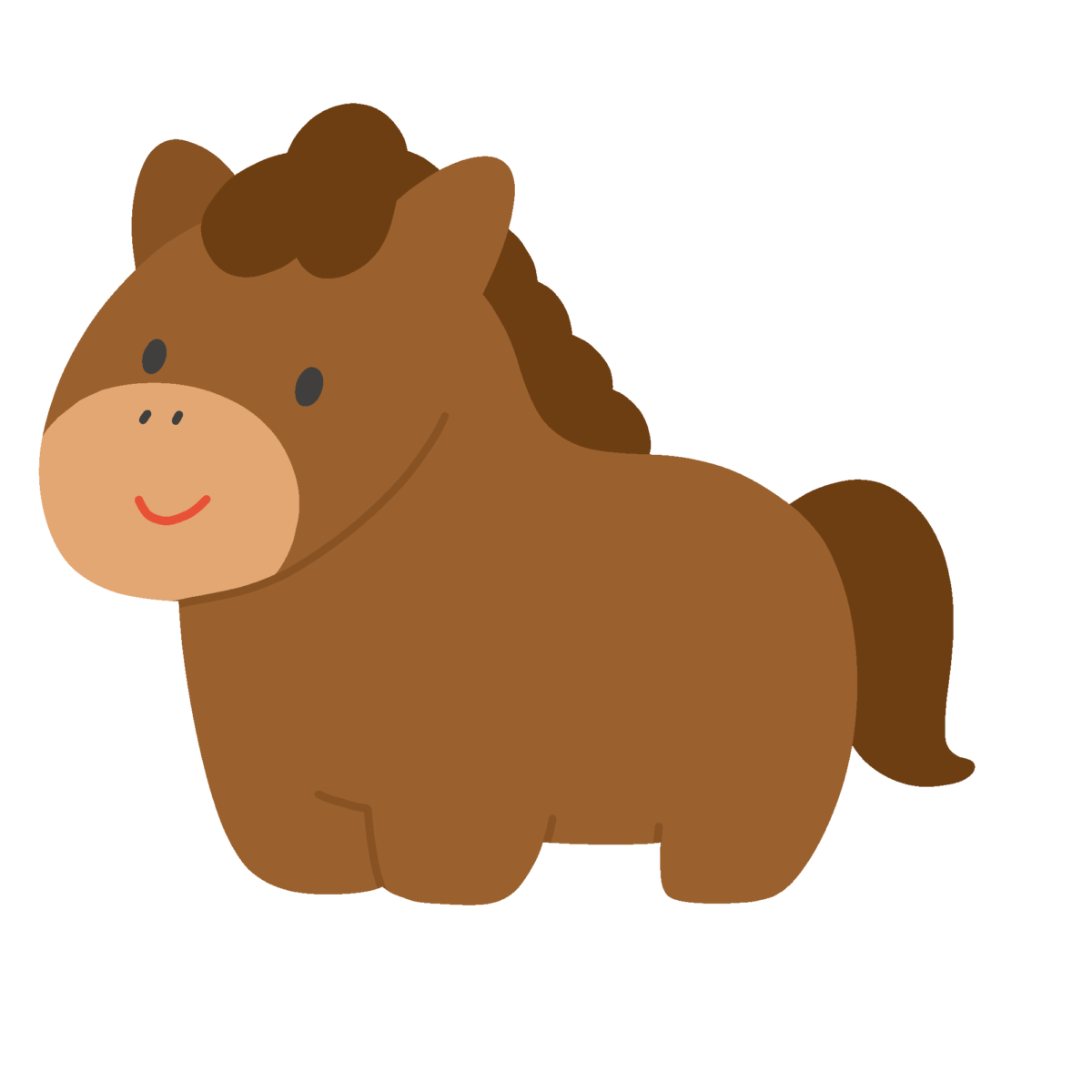 干支のウマの無料イラスト｜年賀状・正月向け素材