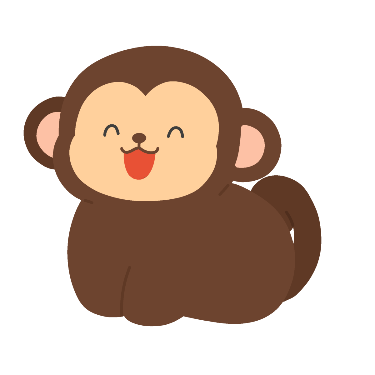 干支のサルの無料イラスト｜年賀状・正月向け素材